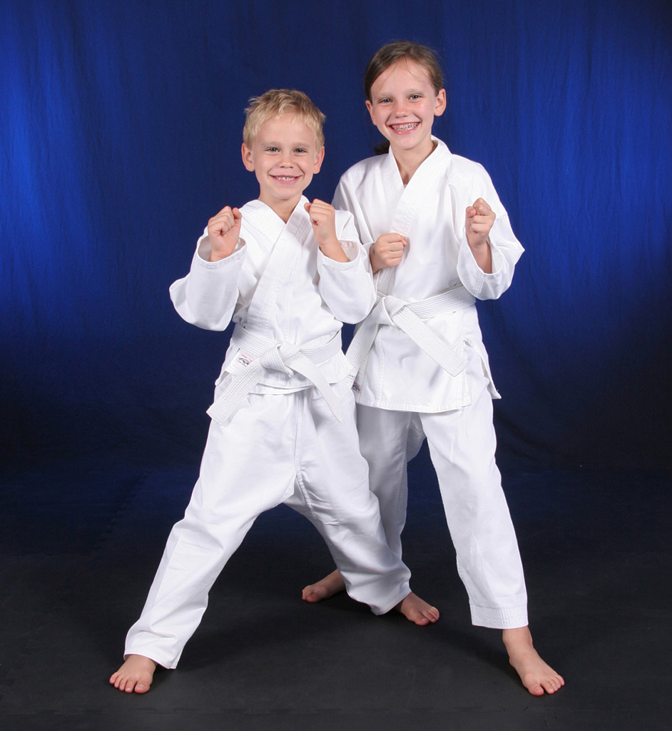 Junior white belt students